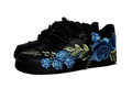 NIKE AIR FORCE 1 LOW 'BLACK / BLUE ROSE DIAMOND ROPE LACES'