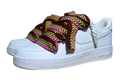 NIKE AIR FORCE 1 LOW 'WHITE / LANVIN RED YELLOW ROPE LACES'