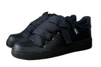 NIKE AIR FORCE 1 LOW 'BLACK / LANVIN BLACK PURE ROPE LACES'