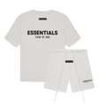 FEAR OF GOD ESSENTIALS SUMMER SET 'LIGHT OATMEAL' SS22
