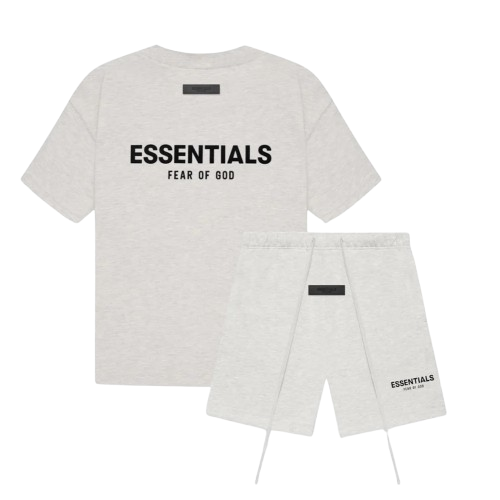 FEAR OF GOD ESSENTIALS SUMMER SET 'LIGHT OATMEAL' SS22