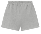 FEAR OF GOD ESSENTIALS CLASSIC FLEECE SHORT 'CONCRETE HEATHER' FW25