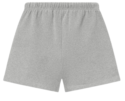 FEAR OF GOD ESSENTIALS CLASSIC FLEECE SHORT 'CONCRETE HEATHER' FW25