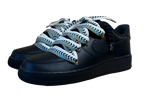 NIKE AIR FORCE 1 LOW 'BLACK / LANVIN BROWN BEIGE ROPE LACES'
