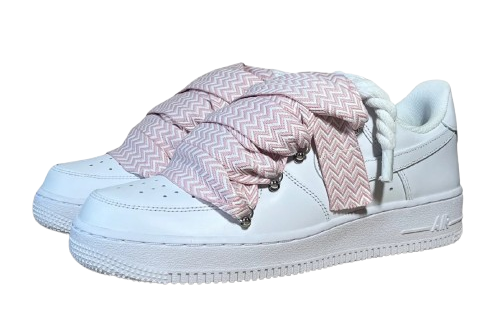 NIKE AIR FORCE 1 LOW 'WHITE / LANVIN PINK ROPE LACES'