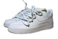 NIKE AIR FORCE 1 LOW 'WHITE / LACED UP WHITE ROPE LACES'
