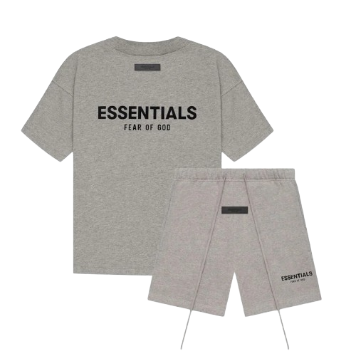 FEAR OF GOD ESSENTIALS SUMMER SET 'DARK OATMEAL' SS22