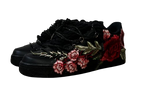 NIKE AIR FORCE 1 LOW 'BLACK / RED ROSE DIAMOND ROPE LACES'
