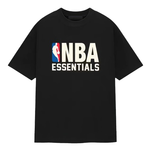 FEAR OF GOD ESSENTIALS NBA T-SHIRT 'CORE BLACK'