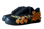 NIKE AIR FORCE 1 LOW 'BLACK / YELLOW ROSE ROPE LACES'
