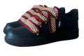 NIKE AIR FORCE 1 LOW 'BLACK / LANVIN RED YELLOW ROPE LACES'