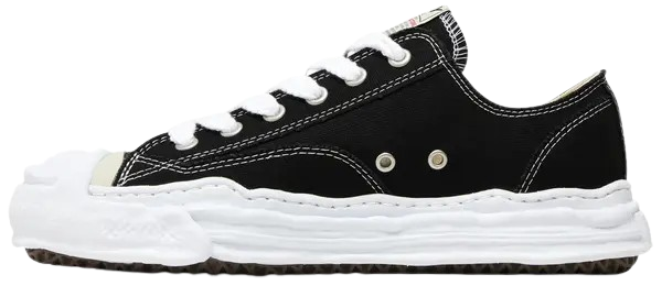MAISON MIHARA YASUHIRO HANK OG SOLE CANVAS LOW BLACK