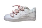 NIKE AIR FORCE 1 LOW 'WHITE / LACED UP PINK ROPE LACES'