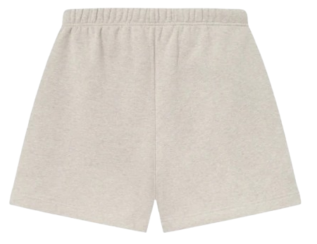 FEAR OF GOD ESSENTIALS CLASSIC FLEECE SHORT 'HEATHER STONE' FW25