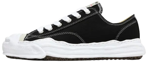 MAISON MIHARA YASUHIRO HANK OG SOLE CANVAS LOW BLACK