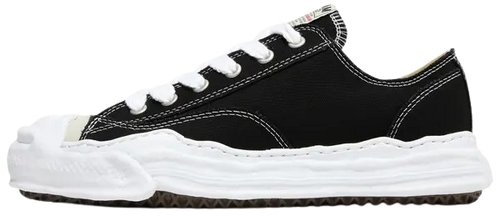 MAISON MIHARA YASUHIRO HANK OG SOLE CANVAS LOW BLACK
