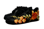 NIKE AIR FORCE 1 LOW 'BLACK / YELLOW ROSE DIAMOND ROPE LACES'