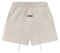 FEAR OF GOD ESSENTIALS CLASSIC FLEECE SHORT 'HEATHER STONE' FW25