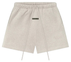 FEAR OF GOD ESSENTIALS CLASSIC FLEECE SHORT 'HEATHER STONE' FW25
