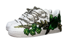 NIKE AIR FORCE 1 LOW 'WHITE / GREEN ROSE DIAMOND ROPE LACES'
