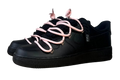 NIKE AIR FORCE 1 LOW 'BLACK / LACED UP PINK ROPE LACES'