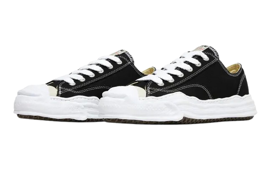 MAISON MIHARA YASUHIRO HANK OG SOLE CANVAS LOW BLACK