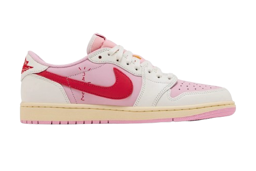 NIKE AIR JORDAN 1 LOW OG SP X TRAVIS SCOTT 'TROPICAL PINK'