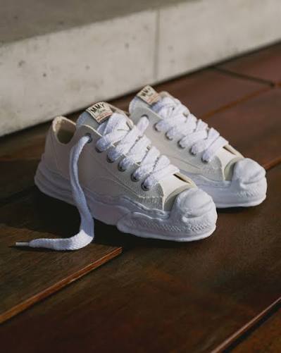 MAISON MIHARA YASUHIRO HANK OG SOLE CANVAS LOW "WHITE"