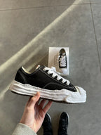 MAISON MIHARA YASUHIRO HANK OG SOLE CANVAS LOW BLACK