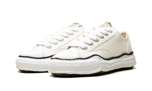 MAISON MIHARA YASUHIRO PETERSON OG SOLE CANVAS LOW "WHITE"