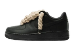 NIKE AIR FORCE 1 LOW 'TRIPLE BLACK ROPE LACES'
