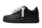 NIKE AIR FORCE 1 LOW 'TRIPLE BLACK ROPE LACES'