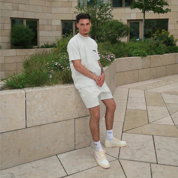 FEAR OF GOD ESSENTIALS SUMMER SET 'LIGHT OATMEAL' SS22