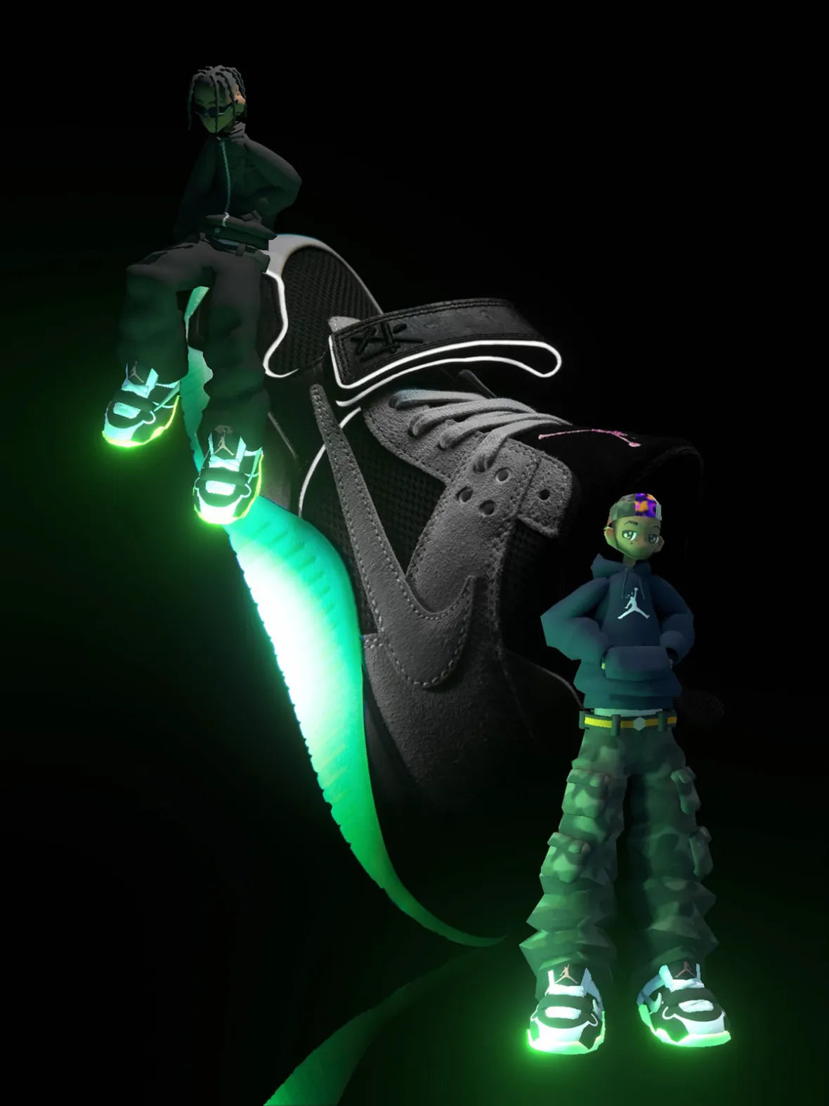 AIR JORDAN JUMPMAN JACK TR TRAVIS SCOTT X CHASE B 'NIGHT SILVER'