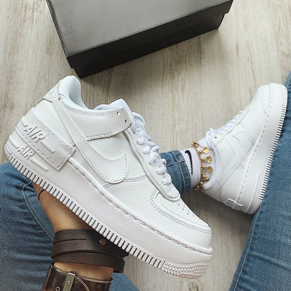 NIKE AIR FORCE 1 LOW SHADOW 'TRIPLE WHITE'