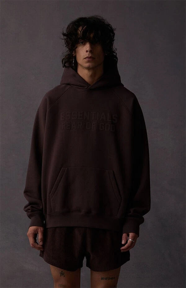 FEAR OF GOD ESSENTIALS HOODIE 'PLUM' SS23